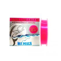 Linha MX Pesca MX Elite Long Cast 300m Monofilamento Rosa 0.45mm 27,28kg