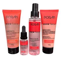 Linha New Face Antioleosidade Ou Para Pele Com Manchas New Face Porán Linha New Face Antioleosidade Ou Para Pele Com Manchas New Face Porán