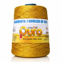 Linha Ouro Fial 819m/700g - Dourado , Crochê, Tricô, Artesanato
