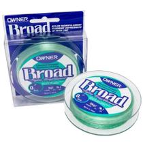 Linha Owner Broad Monofilamento Nylon 300m Verde Resistência À Abrasão Baixa Memoria Flexível Macia
