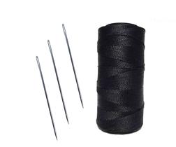 linha para artesanato, couros, sapato n04 + 3 agulhas de aço