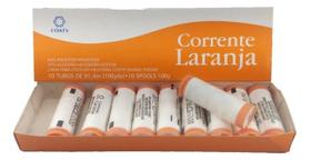 Linha Para Costura Corrente Laranja Branco - 10 Unidades