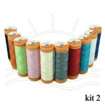 Linha para Costura Laranja - Pacote com 10 Tubos