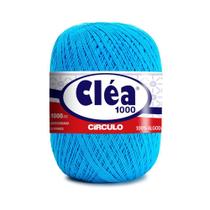 Linha para Crochê c/ 1000m Cléa - Cor 2194 Azul Turquesa - Círculo
