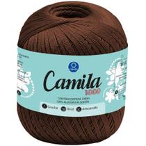 Linha para Croche Camila 00360 Marrom Cafe - Coats Corrente