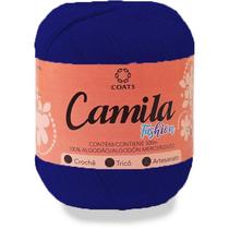 Linha para Crochê Camila Fashion 00139 Azul Royal PCT com 06 - Coats Corrente