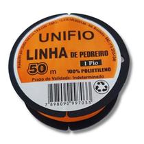 Linha Para Pedreiro 1 Fio Unifio 50 Metros Laranja