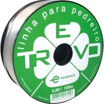 Linha Para Pedreiro, Lisa, 0,8 mm x 100 m, Cristal, 051013, Trevo