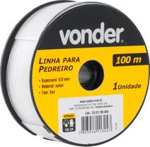 Linha para pedreiro lisa 0,8mmx100m - Vonder