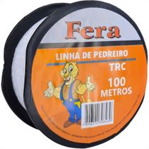 Linha Para Pedreiro Trancada Fera 100M - Kit C/12 Pecas