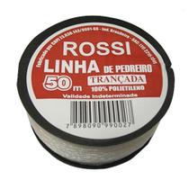 Linha Para Pedreiro Trancada Rossi 50M - Kit C/12 Pecas