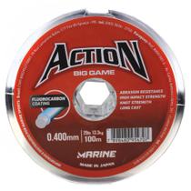 Linha para Pesca Action Big Game 0,40mm com 100 metros Cinza