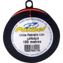 Linha Pedreiro 1 Fio Laranja Polibel 100M 1187 - Kit C/12