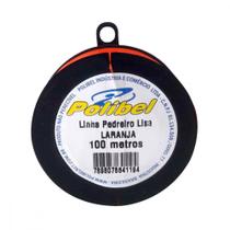 Linha Pedreiro 1 Fio Laranja Polibel 100M 1187 - Kit C/12