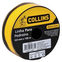 Linha Pedreiro Nylon Amarelo 0,8MM X 100Mts Collins