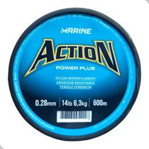 Linha pesca Action 0,28mm Marine Monofilamento carretel 600m