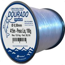 Linha Pesca Dourado Premium 100 Gramas Nylon Monofilamento Mazzaferro Carretel Bobina Várias Bitolas E Medidas