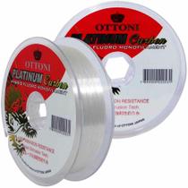 Linha Pesca Ottoni Platinum Fluorcarbon Leader 0,35mm 100m Branco