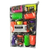 Linha Pipa 100 Jardas Fluorescente 12 Unidades