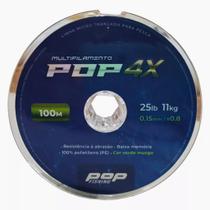 Linha pop fishing 4x verde 0,30mm 52lbs 100mt Linha pop fishing 4x verde 0,30mm 52lbs 100mt