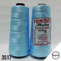 Linha Princesa Moda 500m Azul Bebê/crochê / Tranças Para Cabelo