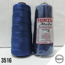 Linha Princesa Moda 500m Azul Topázio/crochê / Tranças Para Cabelo