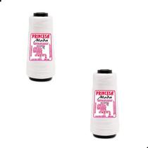 Linha Princesa Moda Fio Grosso Cone com 500 Metros de 288 TEX Incomfio para Trança de Cabelo, Crochê, Tricô, Box Braids e Artesanato