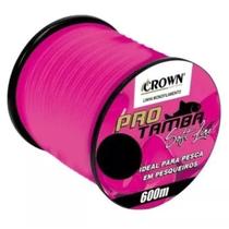 Linha Pro Tamba Monofilamento Crown Rosa Pink 0,37 27Ib 600M