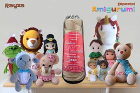 Linha RAYZA Amigurumi - Ideal para Crochê e Amigurumi - Tex 288 - Cor 090 Marrom Claro