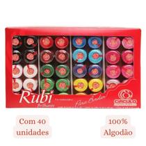 Linha Rubi Kit com 40 Linhas Circulo Cores Lisas