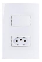 Linha Sleek Conj 42 Interruptor Simples + Tomada 10a 250v
