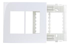 Linha Sleek Conj Placa 4x4 P/ 6 Módulos Horizontais Linha Sleek Conj Placa 4x4 P/ 6 Módulos Horizontais