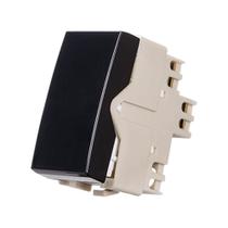 Linha Sleek Ebony Interruptor Simples 10A 250V