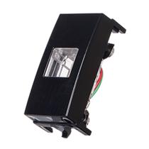 Linha Sleek Ebony Módulo Telefone RJ11 Linha Sleek Ebony Módulo Telefone RJ11