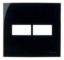 Linha Sleek Ebony Placa 4x4 P/ 2 Módulos