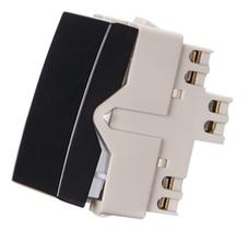 Linha Sleek Ebony Preto Interruptor Intermediário 10a 250v