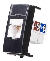 Linha Sleek Ebony Preto Módulo Informática Rj45 Cat5e