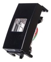 Linha Sleek Ebony Preto Módulo Telefone Rj11