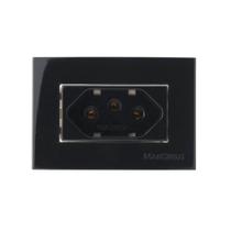 Linha Sleek Ebony Tomada Para Móveis 2P+T 10A 250V Linha Sleek Ebony Tomada Para Móveis 2P+T 10A 250V