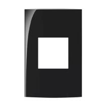 Linha Sleek Placas 42 2 postos horizontais Ebony