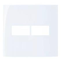 Linha Sleek Placas 44 2 postos horizontais Acqua Linha Sleek Placas 44 2 postos horizontais Acqua