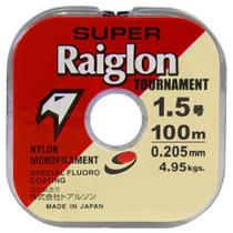 Linha Srtour Transparente 100m/4.95kg/0.205mm Super Raiglon