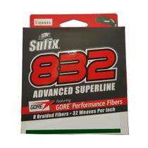 Linha Sufix 832 Advanced Superline Multifilamento 50lb 0,28mm 22,8kg 120 metros 8 Fios