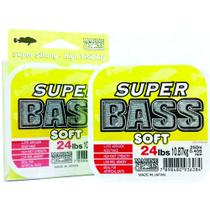 Linha Super Bass Soft 0,405mm 24lb Monofilamento Amarela 250m - Marine Sports