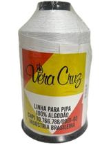 Linha Vera Cruz Fio 4 3000 Jardas Cor Branca Lisa Linha Vera Cruz Fio 4 3000 Jardas Cor Branca Lisa