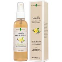 Linho de baunilha e spray de ambiente, fragrância natural para casa feita com óleo essencial de baunilha puro, purificador de ar perfeito para banheiro ou spray de linho