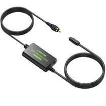 Link conversor coaxial para óptico para 192 kHz com cabos Link conversor coaxial para óptico para 192 kHz com cabos