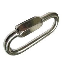 Link Oval Em Aço Inox 316 12Mm Com Trava De Segurança Link Oval Em Aço Inox 316 12Mm Com Trava De Segurança