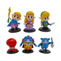Link Versão Fofa 6pcs/conjunto Figura De Ação Anime the Legend of Zelda Modelo De Brinquedo