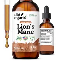 Lions Mane Lion Liquid Drops Wild & Organic Brain Support 60 ml